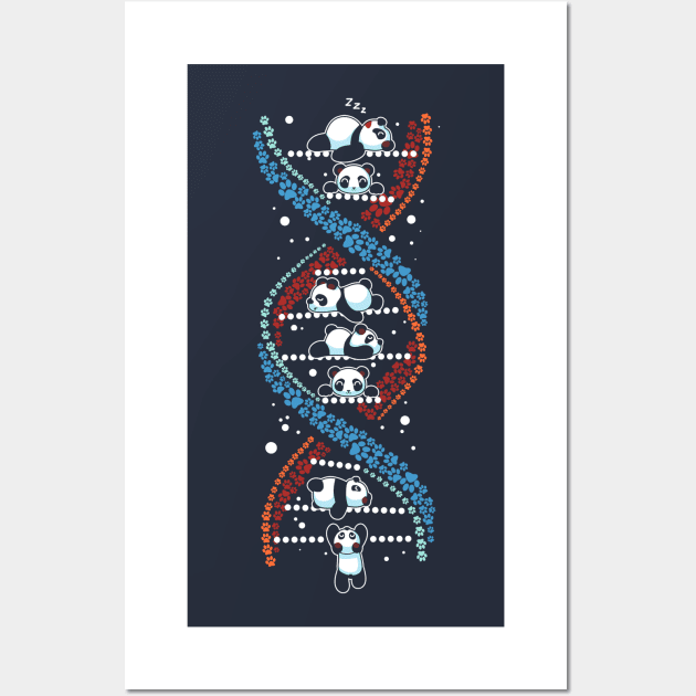 Pandas DNA Wall Art by eriondesigns